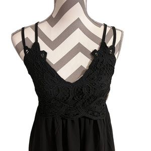 NWT Feager Crocheted-Top Dress